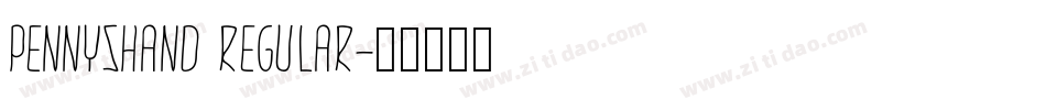 PennysHand Regular字体转换